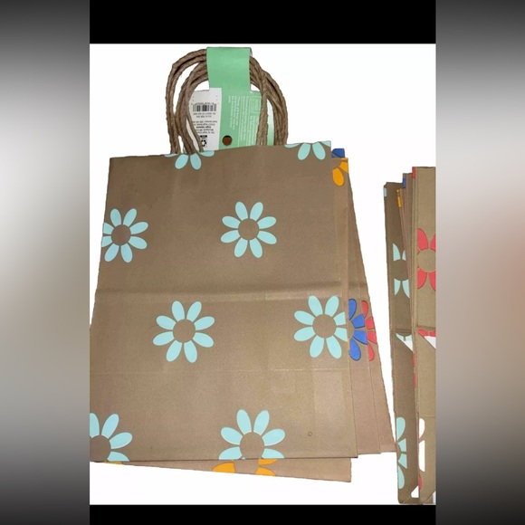 20ct Lot Target Spritz Floral Print Paper Rope Handle Gift Bags Lot 5 Packs 20ct - Picture 5 of 5